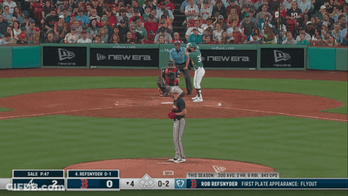 A Baseball Game Is Being Played Between The Atlanta Braves And The Washington Nationals GIF