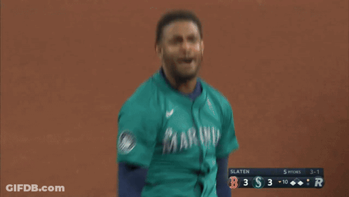 A Baseball Game Is Being Played Between The Slaten And The Red Sox GIF