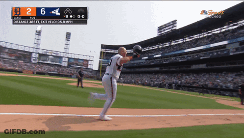 A Baseball Game Is Being Played In A Stadium And The Score Is 6-6 GIF