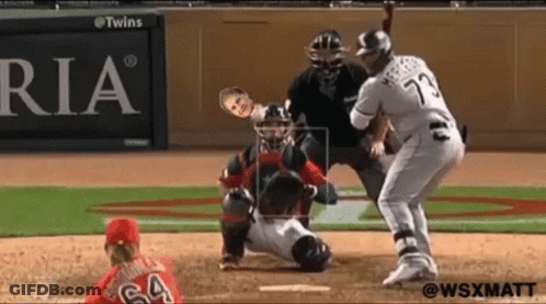 A Baseball Game Is Being Played In Front Of A Ria Ad GIF
