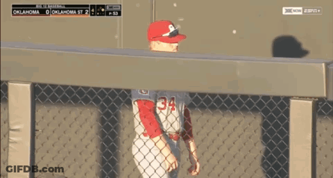 A Baseball Game Is Being Played In Oklahoma GIF