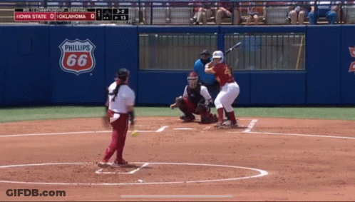 A Baseball Game Is Being Played In Oklahoma GIF