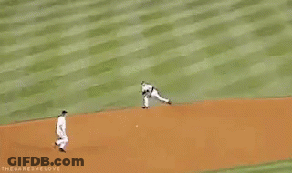 A Baseball Game Is Being Played On A Field With The Words " The Games We Love " On The Bottom GIF
