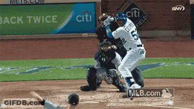 A Baseball Game Is Being Played With A Citi Ad In The Background GIF