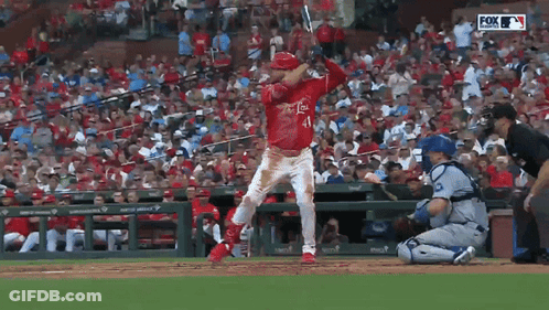 A Baseball Game Is Being Shown On Fox Network GIF