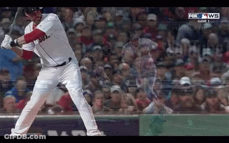 A Baseball Game Is Being Shown On Fox News Channel GIF