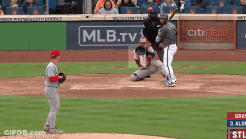 A Baseball Game Is Being Shown On Mlb.tv And Citi Field GIF