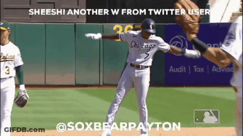A Baseball Player From The Chicago White Sox Is Dancing GIF