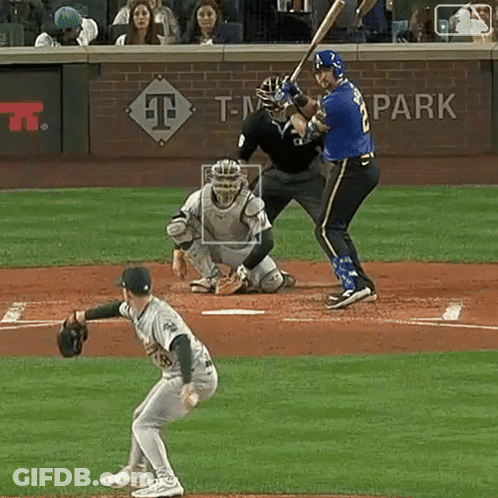A Baseball Player In A Blue Jersey With The Number 2 On It GIF