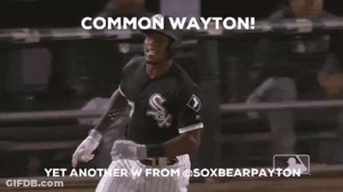 A Baseball Player Is Running On The Field With The Words " Common Wayton " Above Him GIF