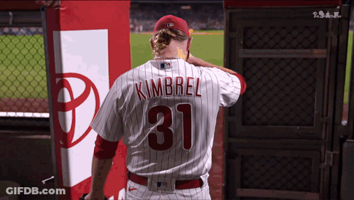 A Baseball Player Named Kimbrel Wears Number 31 GIF