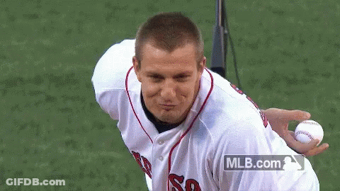 A Baseball Player Throws A Ball With Mlb.com Written On The Bottom GIF