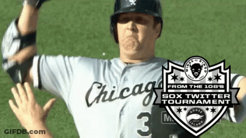 A Baseball Player Wearing A Chicago Jersey With The Number 3 GIF