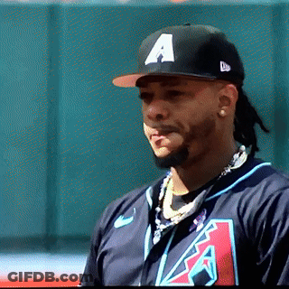 A Baseball Player Wearing A Hat With A Letter A On It GIF