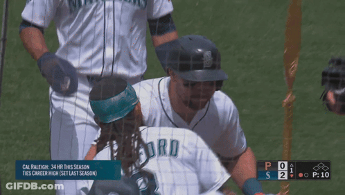 A Baseball Player Wearing A Jersey That Says Ford On It GIF
