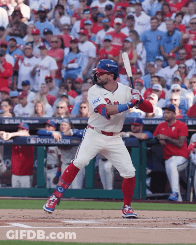 A Baseball Player Wearing A Jersey That Says Idk On It GIF