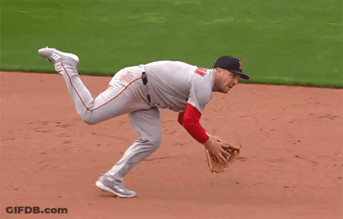 A Baseball Player Wearing A Jersey That Says ' Washington Reds ' On It GIF