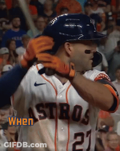 A Baseball Player Wearing A Jersey With The Number 21 On It GIF