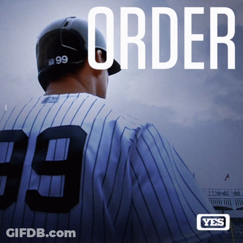 A Baseball Player Wearing A Jersey With The Number 99 GIF