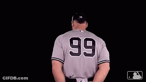 A Baseball Player Wearing A Number 99 Jersey GIF