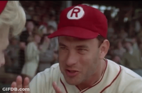 Baseball Player In Red Cap With R GIF