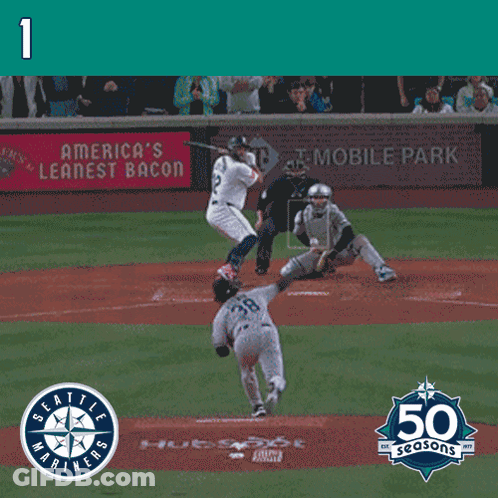 A Baseball Player With The Name Josh Naylor On The Top GIF