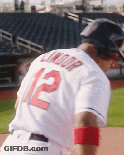 A Baseball Player With The Name Lindor On His Jersey GIF