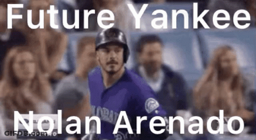 A Baseball Player With The Name Nolan Arenado On His Jersey GIF