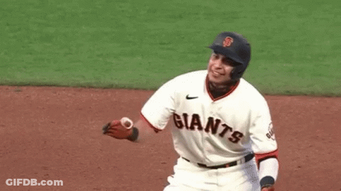 A Baseball Player With The Number 1 On His Uniform GIF