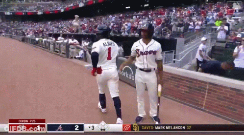 A Baseball Player With The Number 1 On The Back Of His Uniform GIF