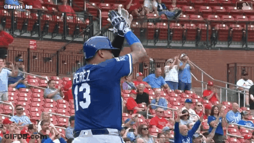 A Baseball Player With The Number 13 On The Back Of His Shirt GIF
