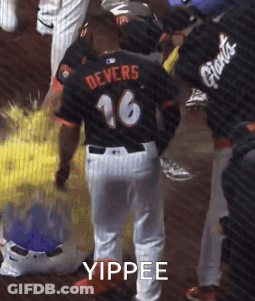 A Baseball Player With The Number 16 On His Back Says Yippee GIF