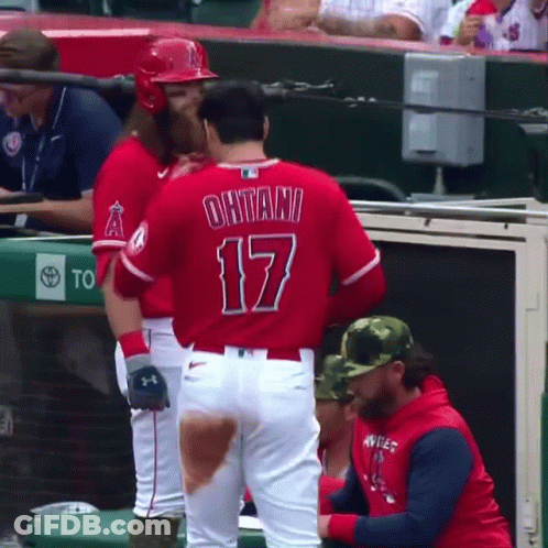 A Baseball Player With The Number 17 On The Back Of His Shirt GIF