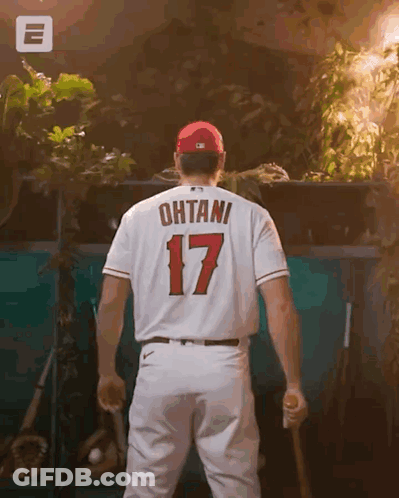 A Baseball Player With The Number 17 On The Back Of His Shirt GIF