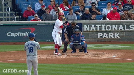 A Baseball Player With The Number 18 On His Jersey GIF