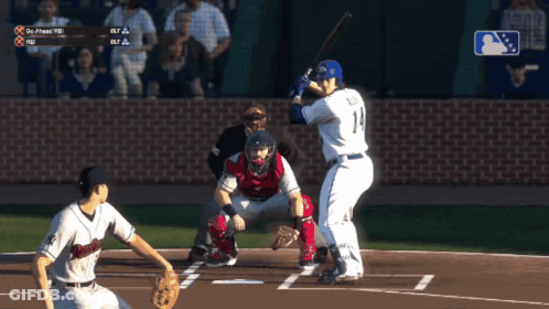 A Baseball Player With The Number 19 On The Back Of His Shirt GIF