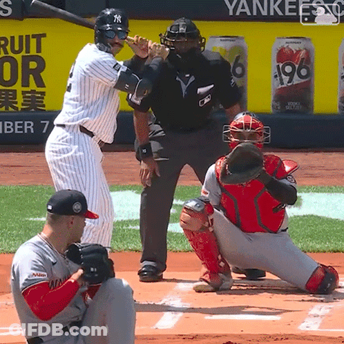 A Baseball Player With The Number 196 On His Shirt GIF