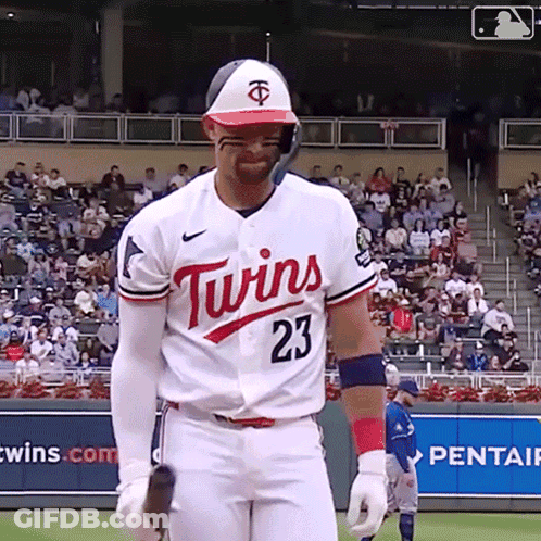 A Baseball Player With The Number 23 On His Uniform GIF