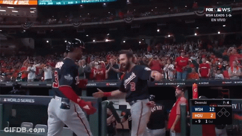 A Baseball Player With The Number 3 On Their Back GIF