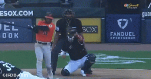 A Baseball Player With The Number 33 On His Shirt GIF