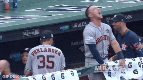A Baseball Player With The Number 35 On Their Back GIF