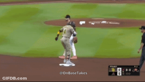 A Baseball Player With The Number 4 On The Back Of His Shirt GIF