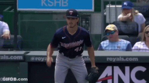 A Baseball Player With The Number 41 On His Uniform GIF