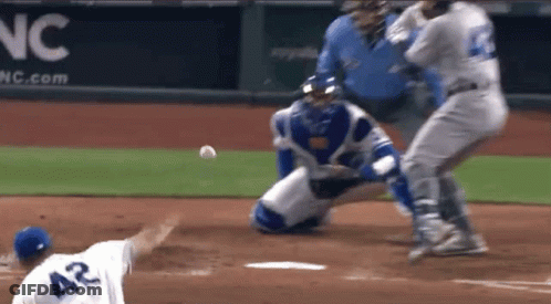 A Baseball Player With The Number 42 On The Back Of His Shirt GIF