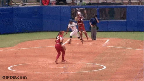 A Baseball Player With The Number 5 On His Shirt GIF