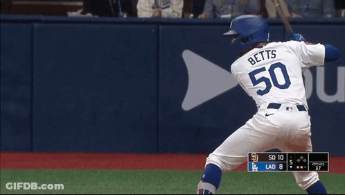 A Baseball Player With The Number 50 On His Jersey GIF