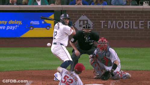 A Baseball Player With The Number 52 On His Jersey GIF