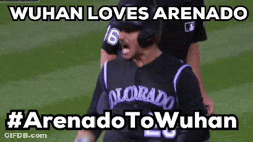 A Baseball Player With The Number 6 On His Jersey Is Screaming GIF