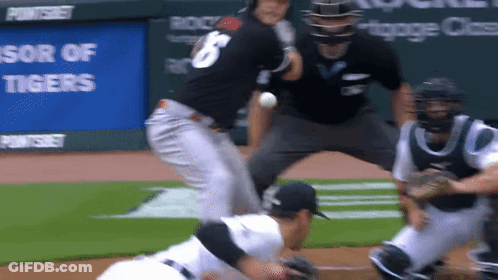 A Baseball Player With The Number 6 On His Jersey GIF