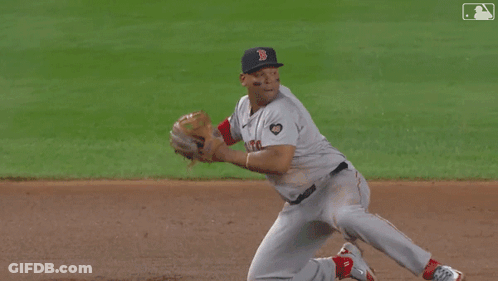 A Baseball Player With The Number 75 On His Back Is Running GIF
